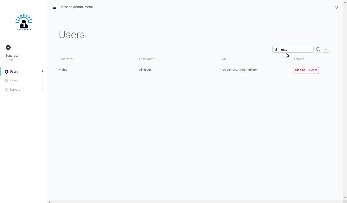 Attache Admin Portal thumbnail 2
