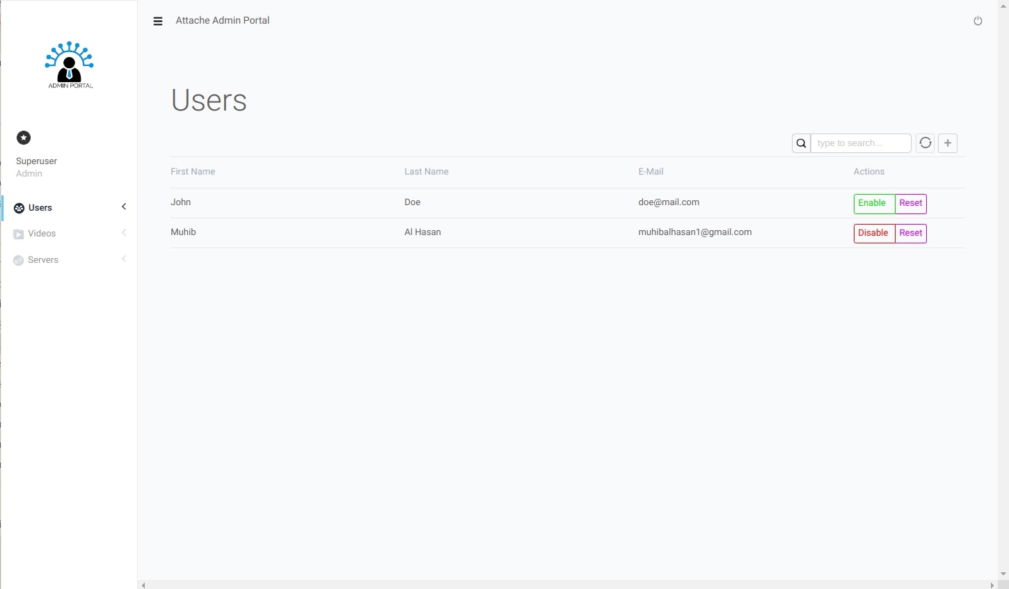 Attache Admin Portal thumbnail 3
